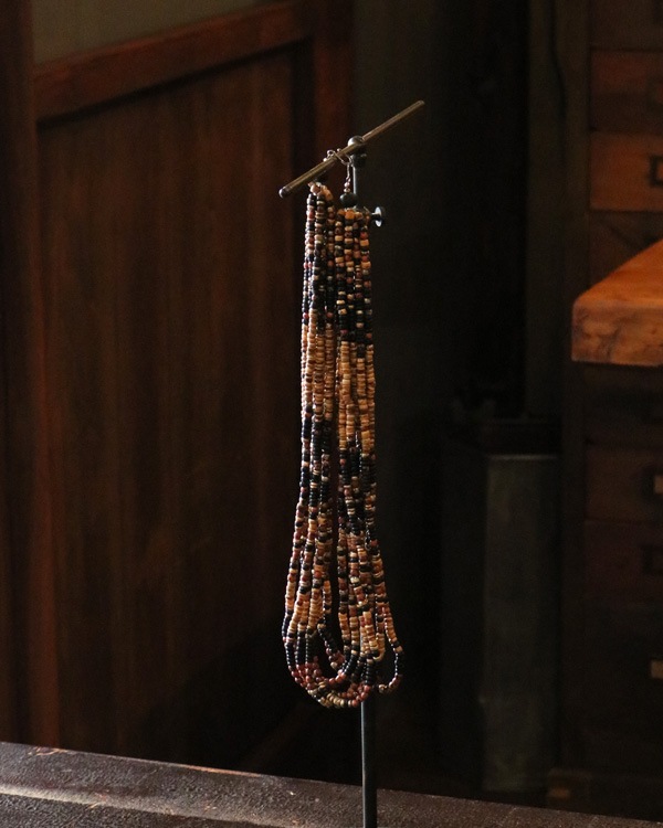 Vintage Wood Beads Necklace C�åӥ�ơ������åɥӡ����ͥå��쥹 C