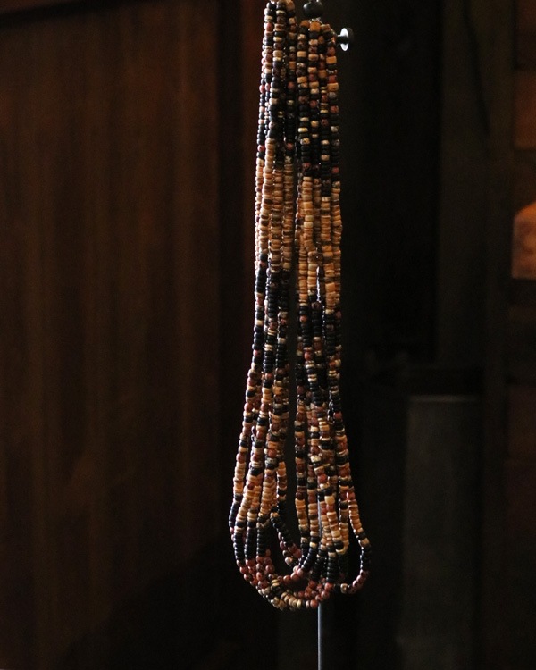 Vintage Wood Beads Necklace C�åӥ�ơ������åɥӡ����ͥå��쥹 C