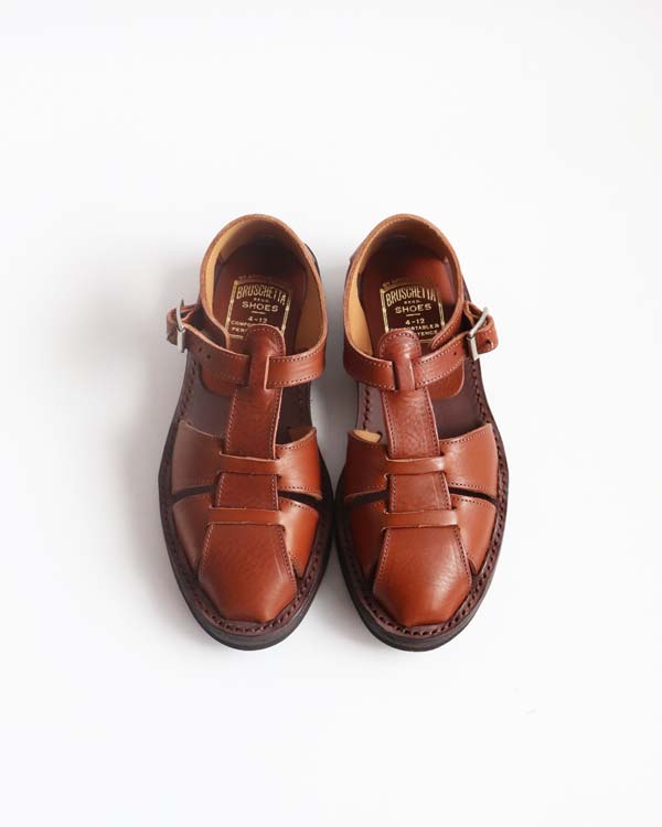 BRUSCHETTA ORLEANS・ブルスケッタ・茶色・40・US 7 BRUSCHETTA SHOES ブルスケッタ シューズ｜ORLEANS オルレアン