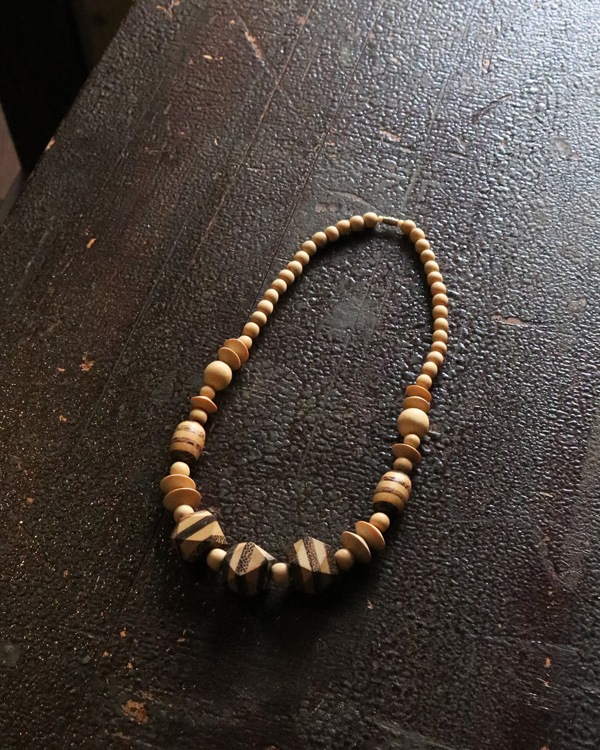 Vintage Wood Beads Necklace D�åӥ�ơ������åɥӡ����ͥå��쥹 D