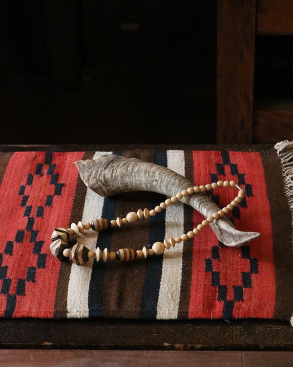 Vintage Wood Beads Necklace D�åӥ�ơ������åɥӡ����ͥå��쥹 D