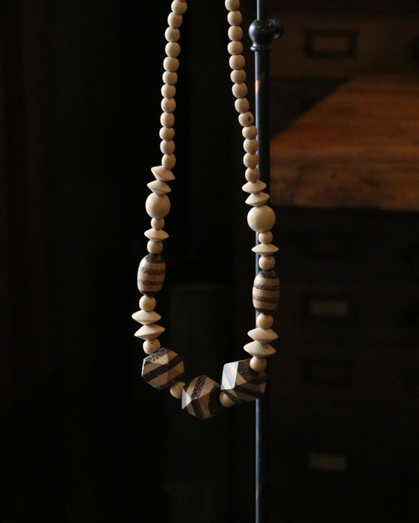 Vintage Wood Beads Necklace D�åӥ�ơ������åɥӡ����ͥå��쥹 D