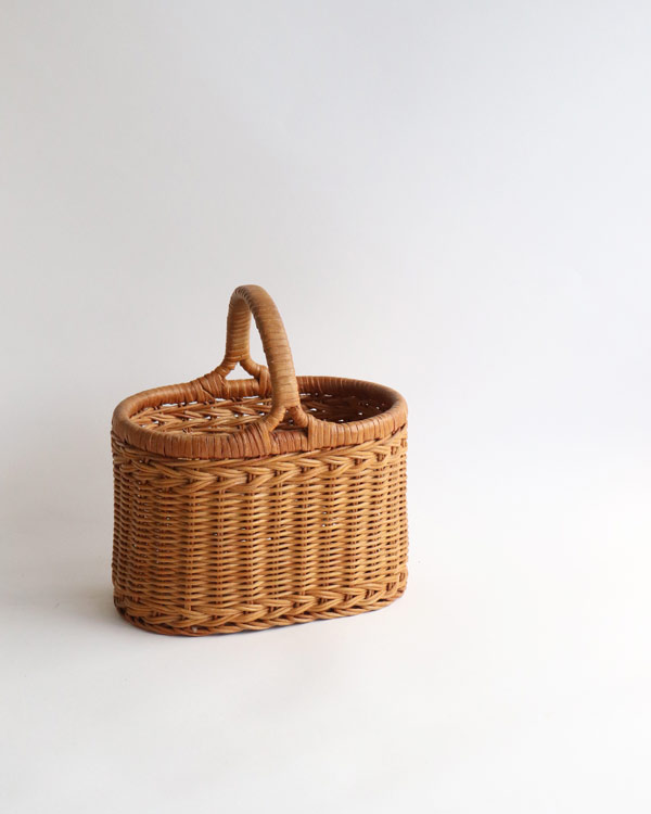 Rattan One handle Basket Small JPB-200 | �饿����ϥ�ɥ�Х����å� JPB-200