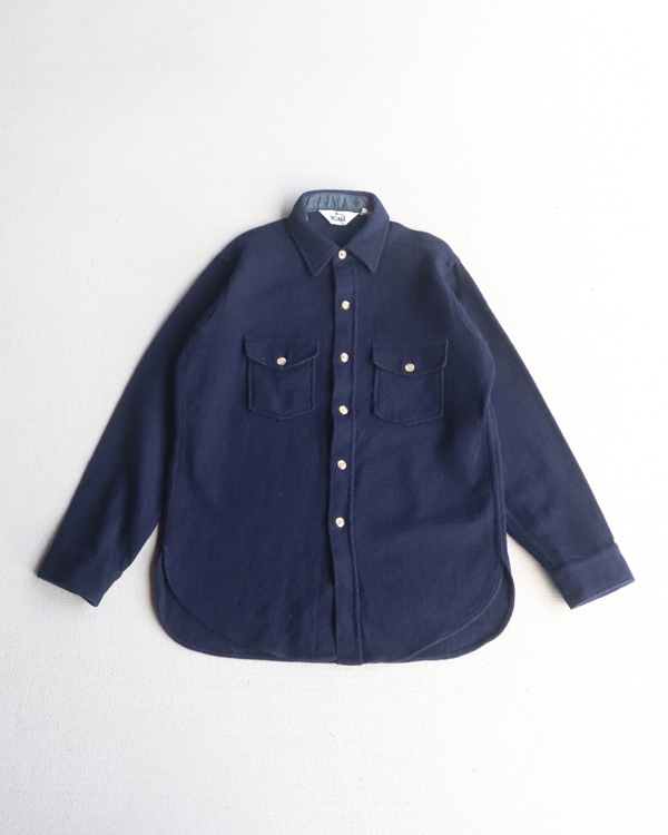 Vintage 70s Navy WOOLRICH Wool Shirt (M)