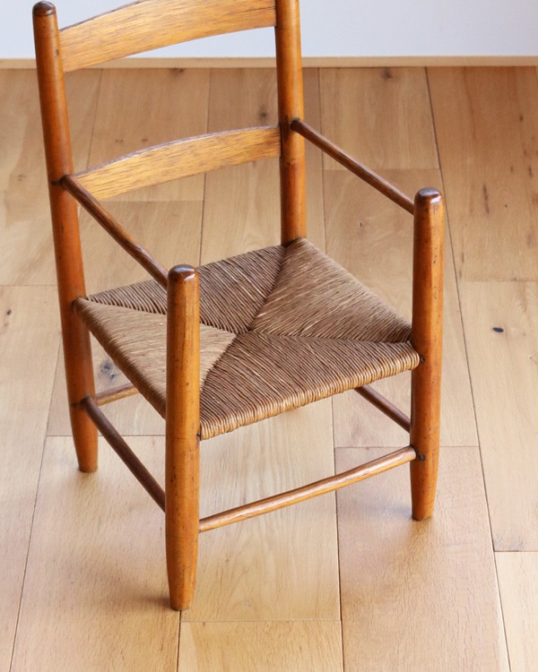 Shaker Style Hickory Child's Chair with Woven Seat｜シェーカー