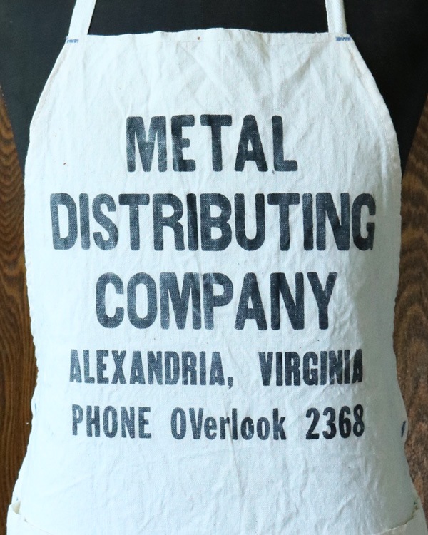1940s "METAL DISTRIBUTING COMPANY" Advertising Apron�� 1940ǯ�庢��METAL DISTRIBUTING COMPANY�״�ȹ��𥨥ץ���