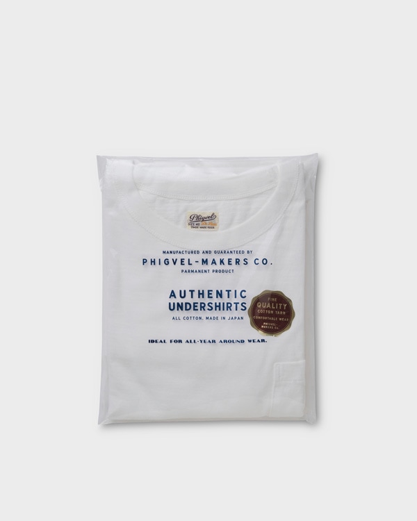 PHIGVEL �ե����٥��POCKET TEE �ݥ��å� �ƥ�����OFF WHITE��
