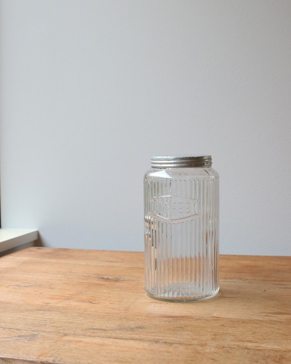 "COFFEE" Glass Jar Rib Glass GJ-004"COFFEE" 饹㡼 ֥饹 GJ-004