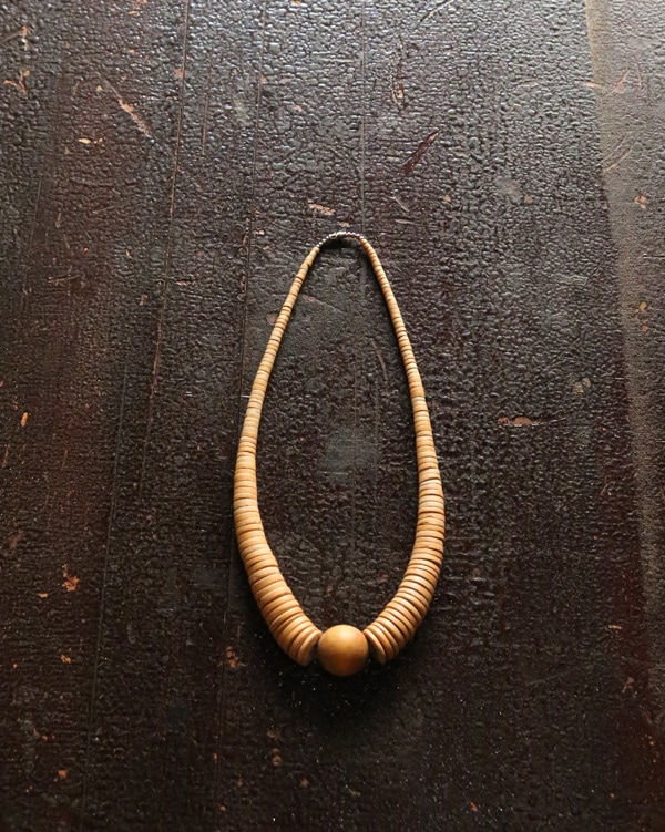 Vintage Wood Beads Necklace E�åӥ�ơ������åɥӡ����ͥå��쥹 E