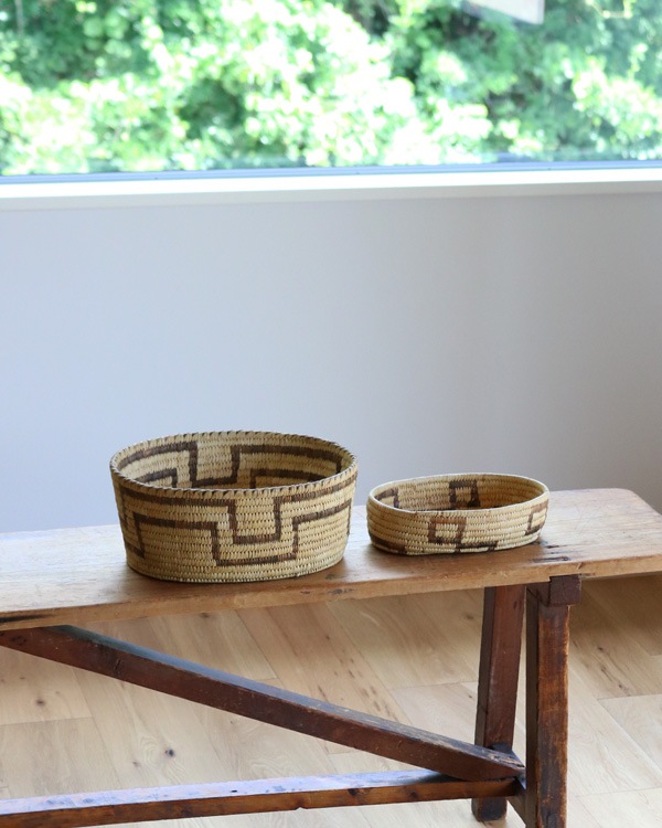 Native American "Papago" Coiled Basket Largeåͥƥ֥ꥫ ѥѥ²ΥХå Large