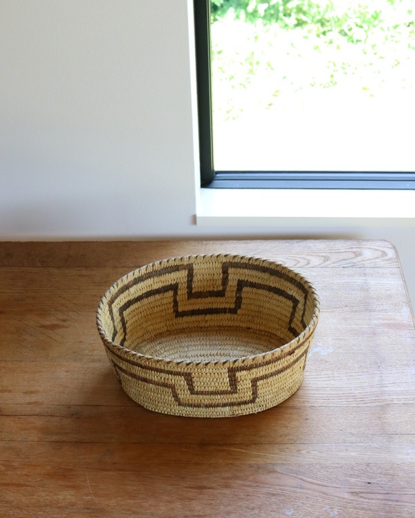 Native American "Papago" Coiled Basket Largeåͥƥ֥ꥫ ѥѥ²ΥХå Large