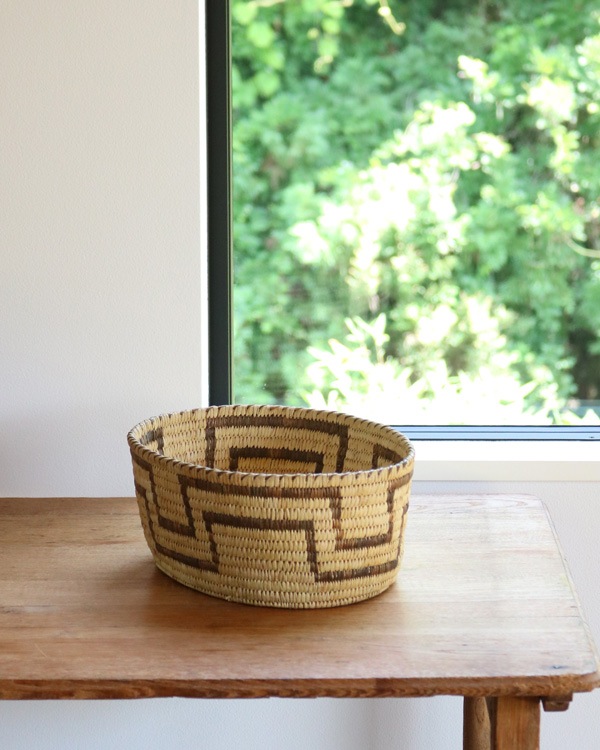 Native American "Papago" Coiled Basket Largeåͥƥ֥ꥫ ѥѥ²ΥХå Large