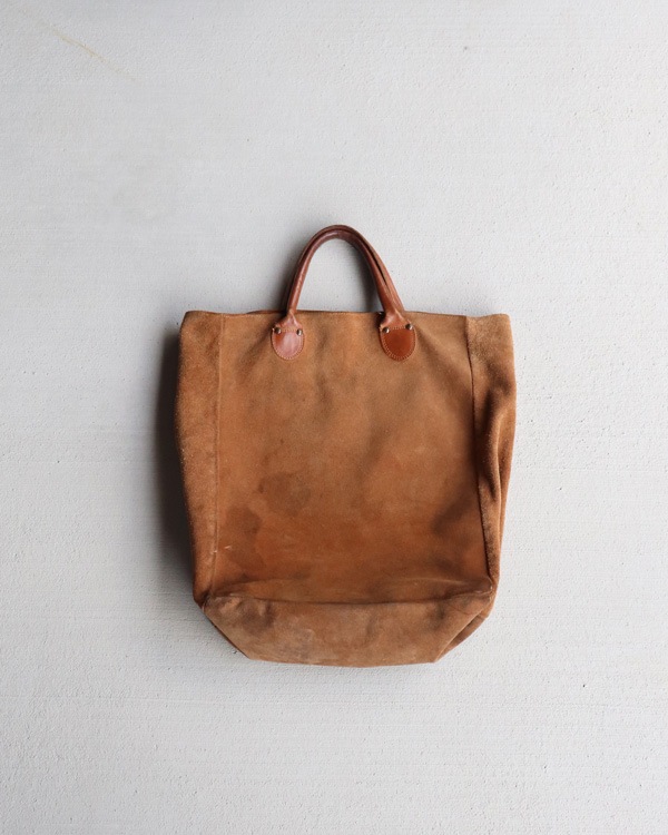 Vintage 80s Brown BROOKSTONE Suede Bag