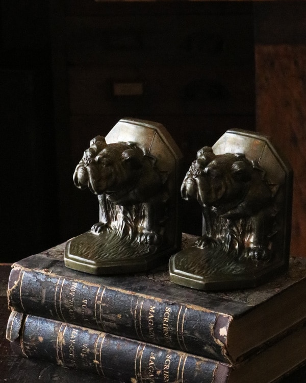 Bulldog Bookend pair｜ブルドッグ ブックエンド ペア