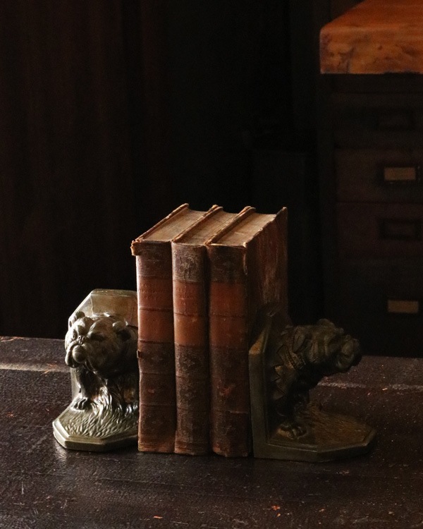 Bulldog Bookend pair｜ブルドッグ ブックエンド ペア