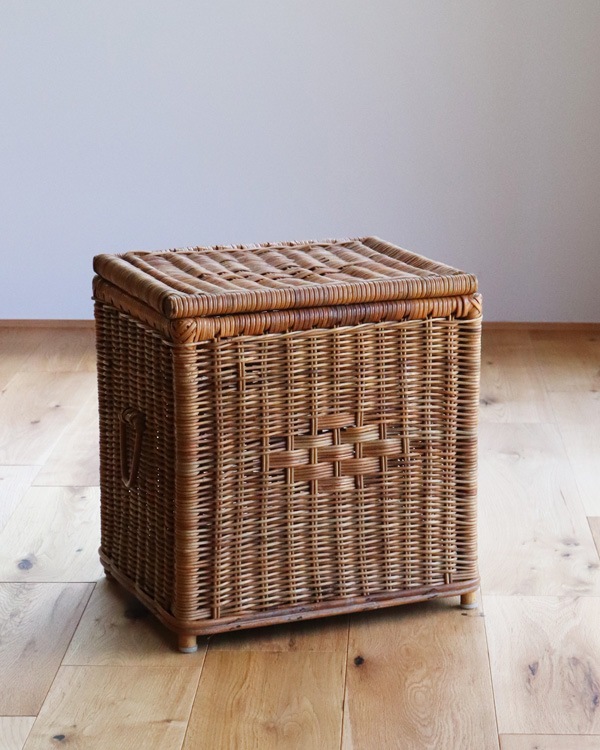 Rattan Basket with Lid�å饿���դ��Х����å�