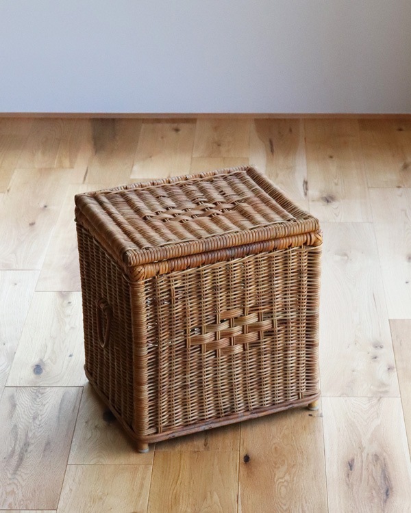 Rattan Basket with Lid�å饿���դ��Х����å�