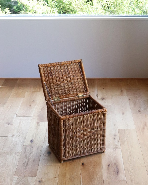 Rattan Basket with Lid�å饿���դ��Х����å�