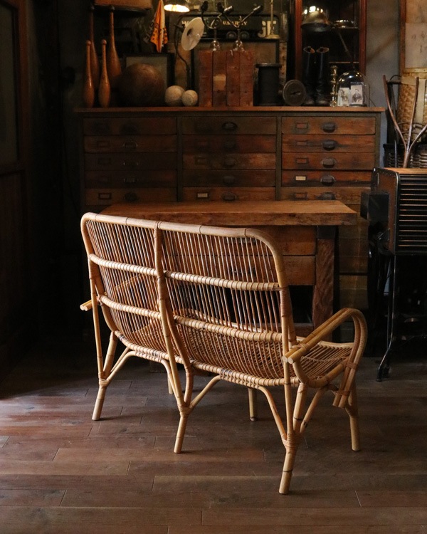 極太バンブー ヴィンテージチェア 旅館家具 古民家 アジアン Bamboo Sofa｜バンブーソファ