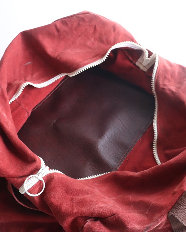 Vintage 80s Burgundy SQUARE RIGGER by LANDS' END Duffel Bag