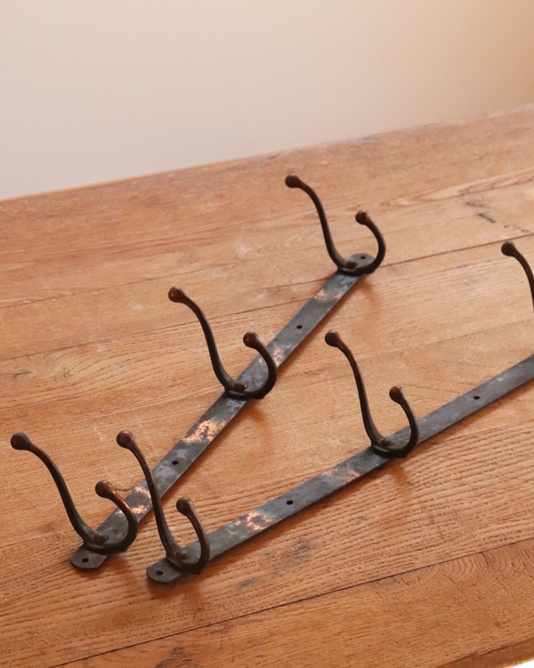 Wall Japanned 3-Hook｜壁付けフック (3フック)