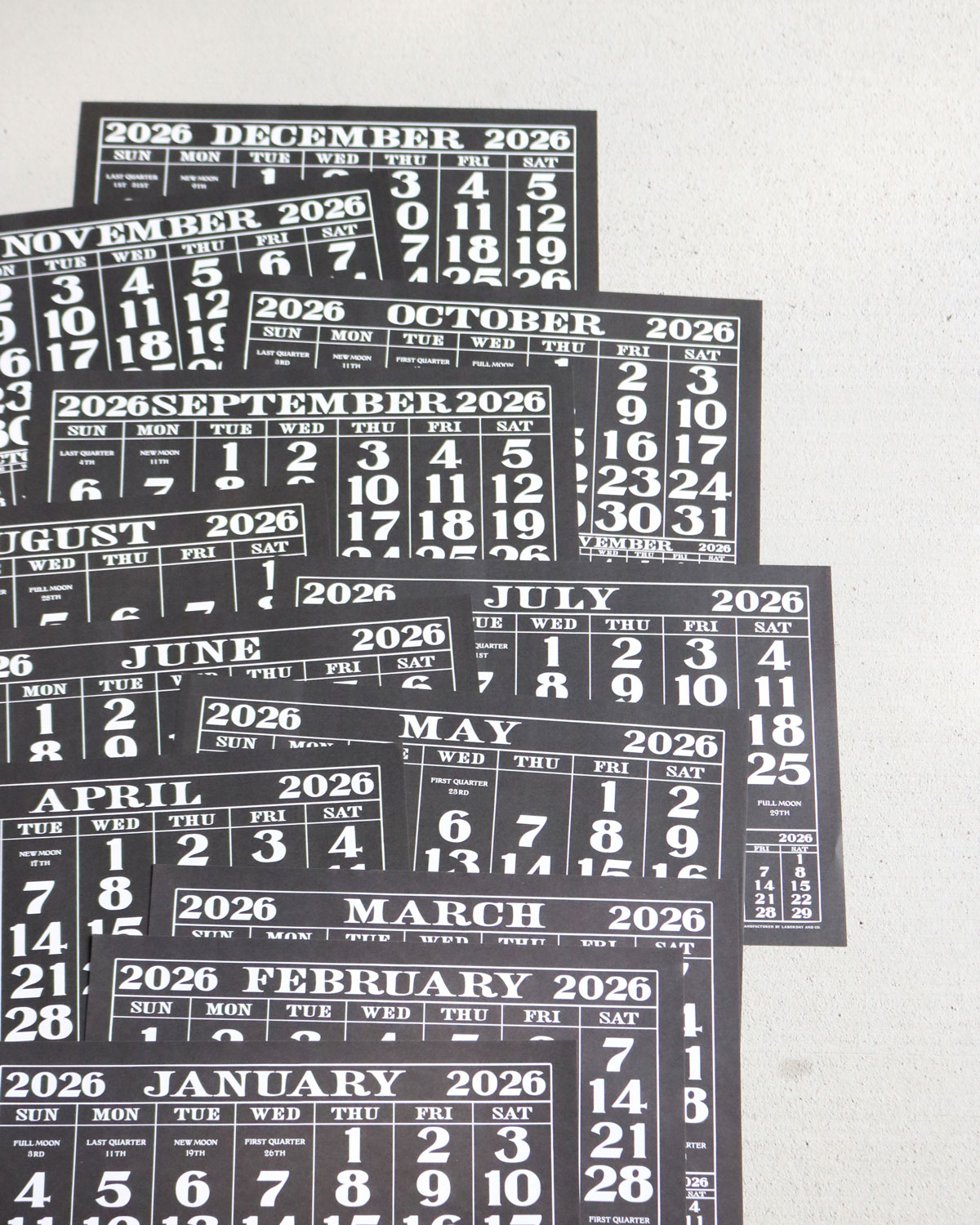 ORIGINAL CALENDAR 2026åꥸʥ륫 2026