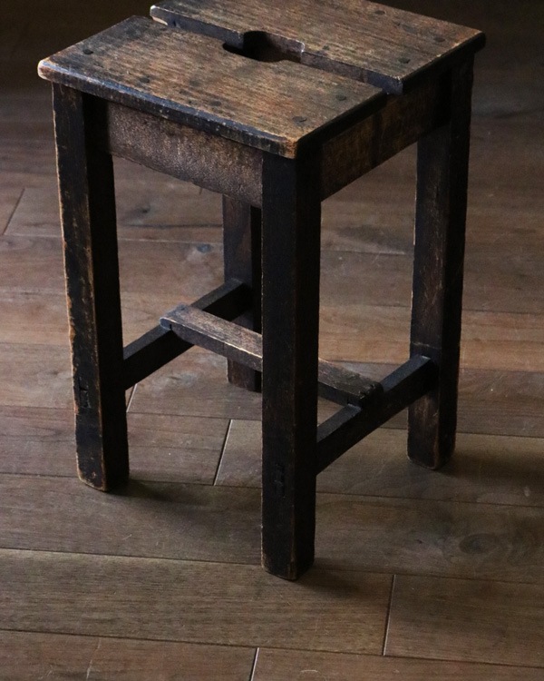 アンティーク スツール B Square stool B｜スクエアスツール B