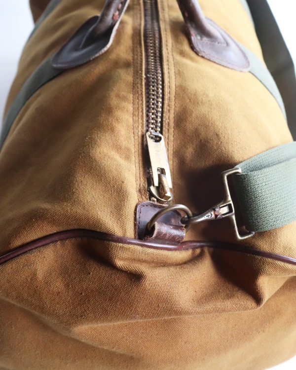 Vintage 70s Brown L.L.BEAN Zipper Duffel Bag (Small)