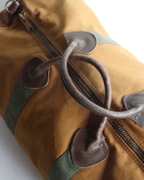 Vintage 70s Brown L.L.BEAN Zipper Duffel Bag (Small)