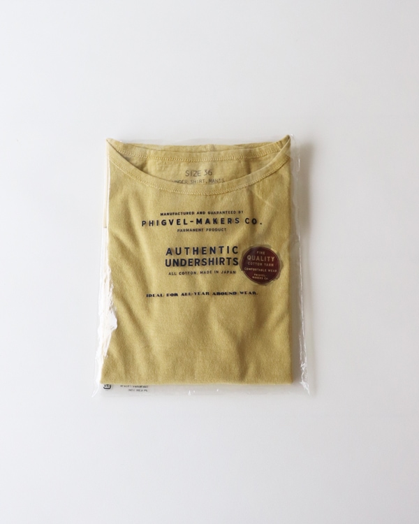 PHIGVEL フィグベル｜NAVAL TEE ネイヴァルティー【FADE MUSTARD】