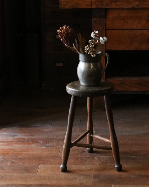 Wooden Round Stool RS-65�������饦��ɥ��ġ��� RS-65