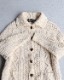 Vintage 80s Fisherman Wool Cardy (WOMEN L)
