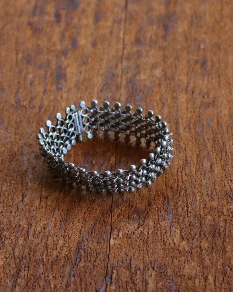 c.1940s Vintage Silver Bracelet｜1940年代頃 ビンテージシルバー