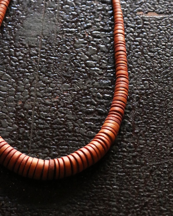Vintage Wood Beads Necklace B�åӥ�ơ������åɥӡ����ͥå��쥹 B