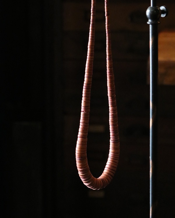 Vintage Wood Beads Necklace B�åӥ�ơ������åɥӡ����ͥå��쥹 B