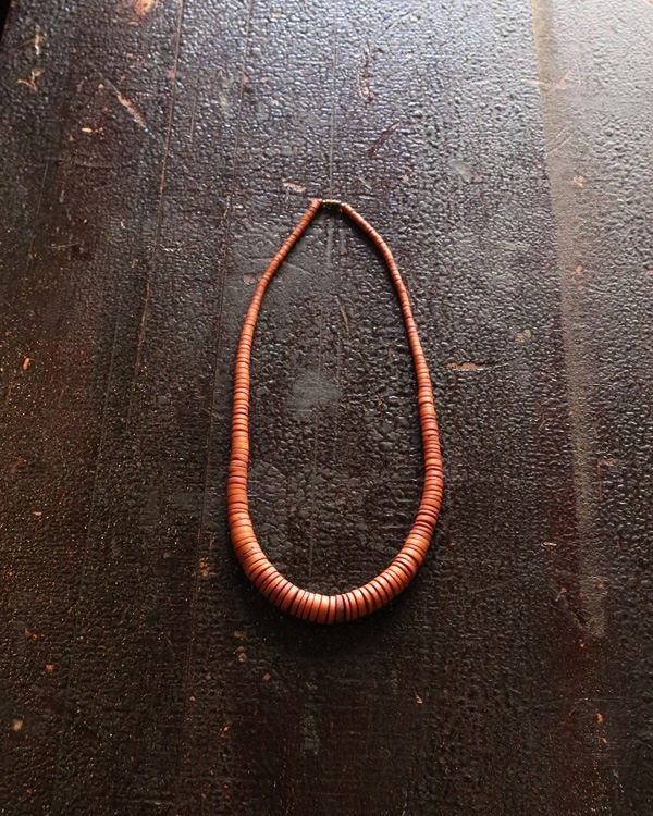 Vintage Wood Beads Necklace B�åӥ�ơ������åɥӡ����ͥå��쥹 B