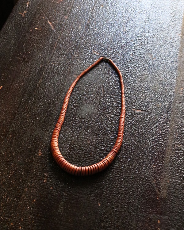 Vintage Wood Beads Necklace B�åӥ�ơ������åɥӡ����ͥå��쥹 B