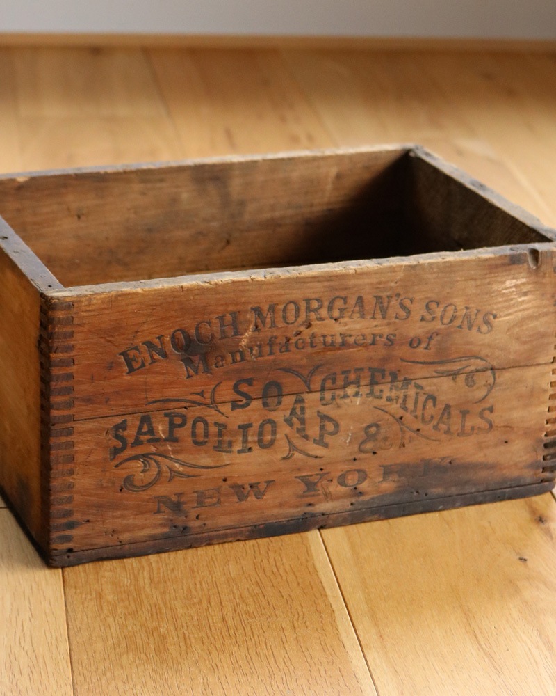 c.1910s ��SAPOLIO�� Wooden Soap Box��1910ǯ�庢 ��SAPOLIO�� ���������ץܥå���