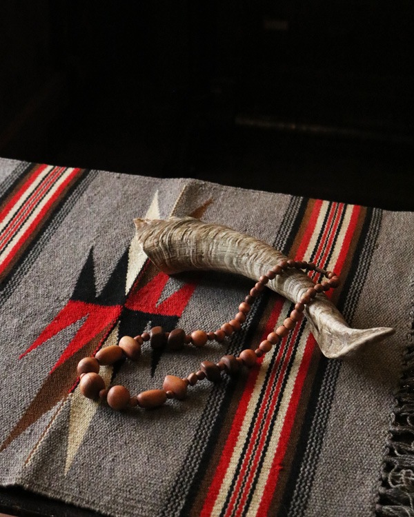 Vintage Wood Beads Necklace A�åӥ�ơ������åɥӡ����ͥå��쥹 A