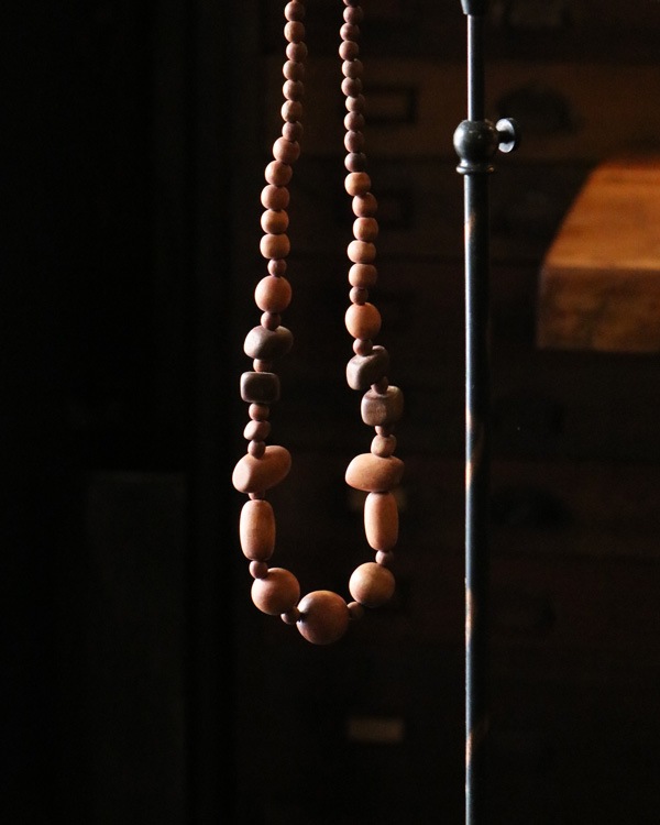 Vintage Wood Beads Necklace A�åӥ�ơ������åɥӡ����ͥå��쥹 A