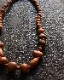 Vintage Wood Beads Necklace A�åӥ�ơ������åɥӡ����ͥå��쥹 A