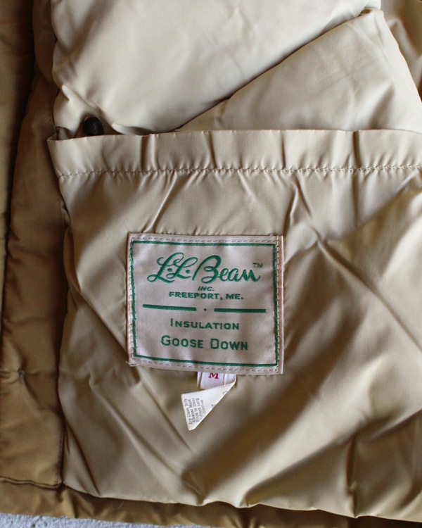 Vintage 70s Tan L.L.BEAN Goose Down Jacket (M)
