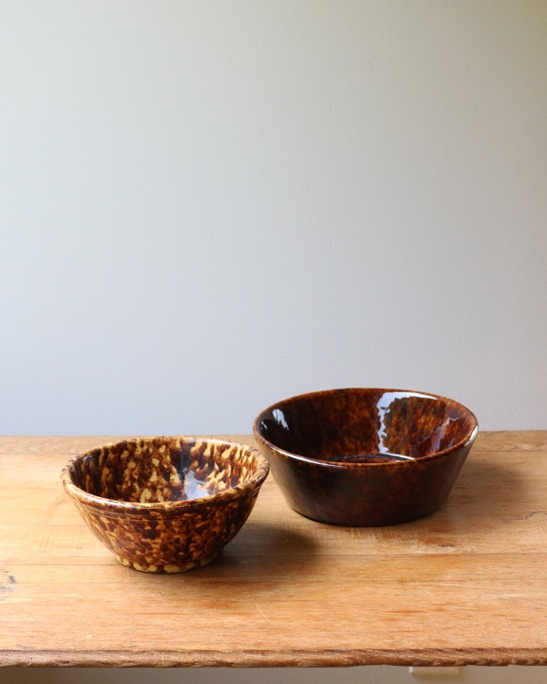 Spongeware Pottery Round Bowl�å��ݥ󥸥����� �ݥ��꡼ �饦��ɥܥ���