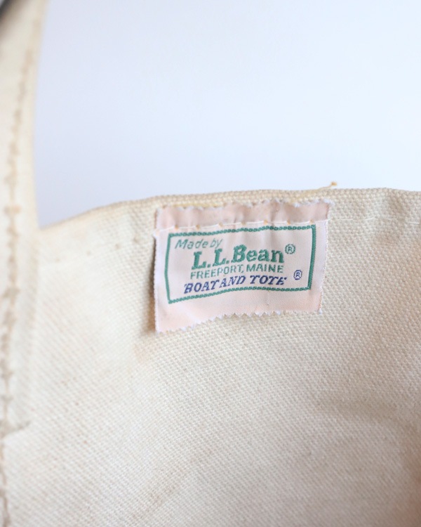 Vintage 80s Navy L.L.BEAN Canvas Tote (L)