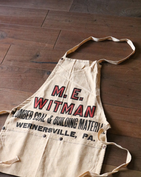 "M.E.WITMAN" Lumber Apron"M.E.WITMAN" Lumber Apron Сץ