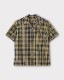 PHIGVEL �ե����٥��MADRAS BACK GATHERING SS SHIRT  �ޥɥ饹�Хå����㥶��󥰥��硼�ȥ��꡼�֥���ġ�BEIGE��NAVY��