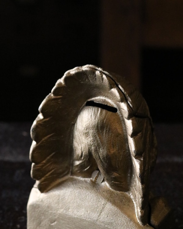 Gold Indian Coin Bank｜インディアンのコインバンク