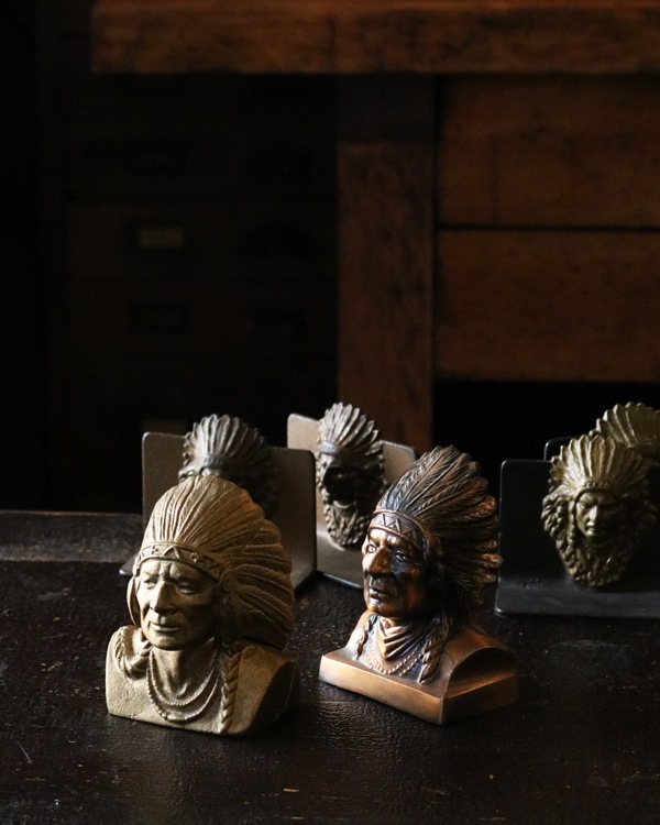 Gold Indian Coin Bank｜インディアンのコインバンク