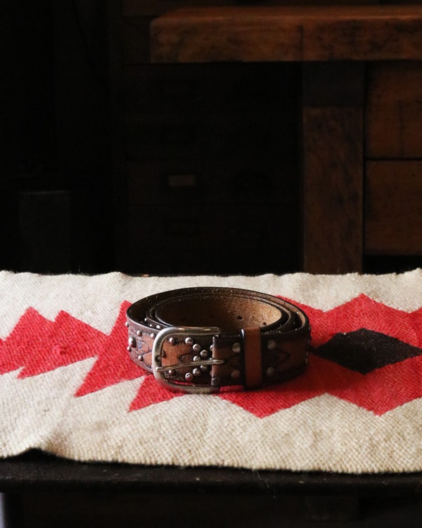 Studded Leather Belt A｜スタッズ レザーベルト A