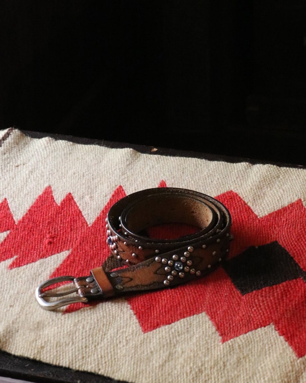 Studded Leather Belt A｜スタッズ レザーベルト A
